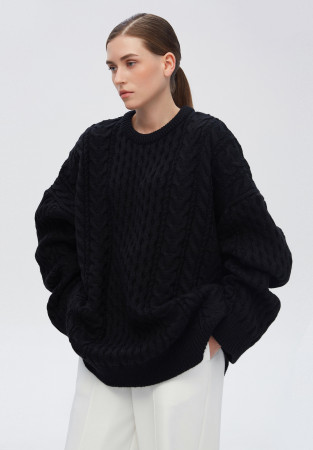 Светр one size чорний